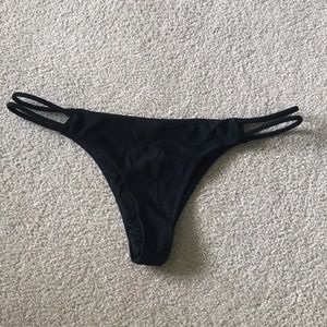 Volcom cheeky black bikini bottom
